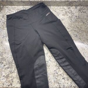 Kerrits Womens Size Small Black Knee Patch Equestrian Riding Breeches Pants